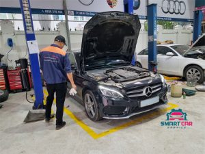 sửa chữa điều hòa xe mercedes